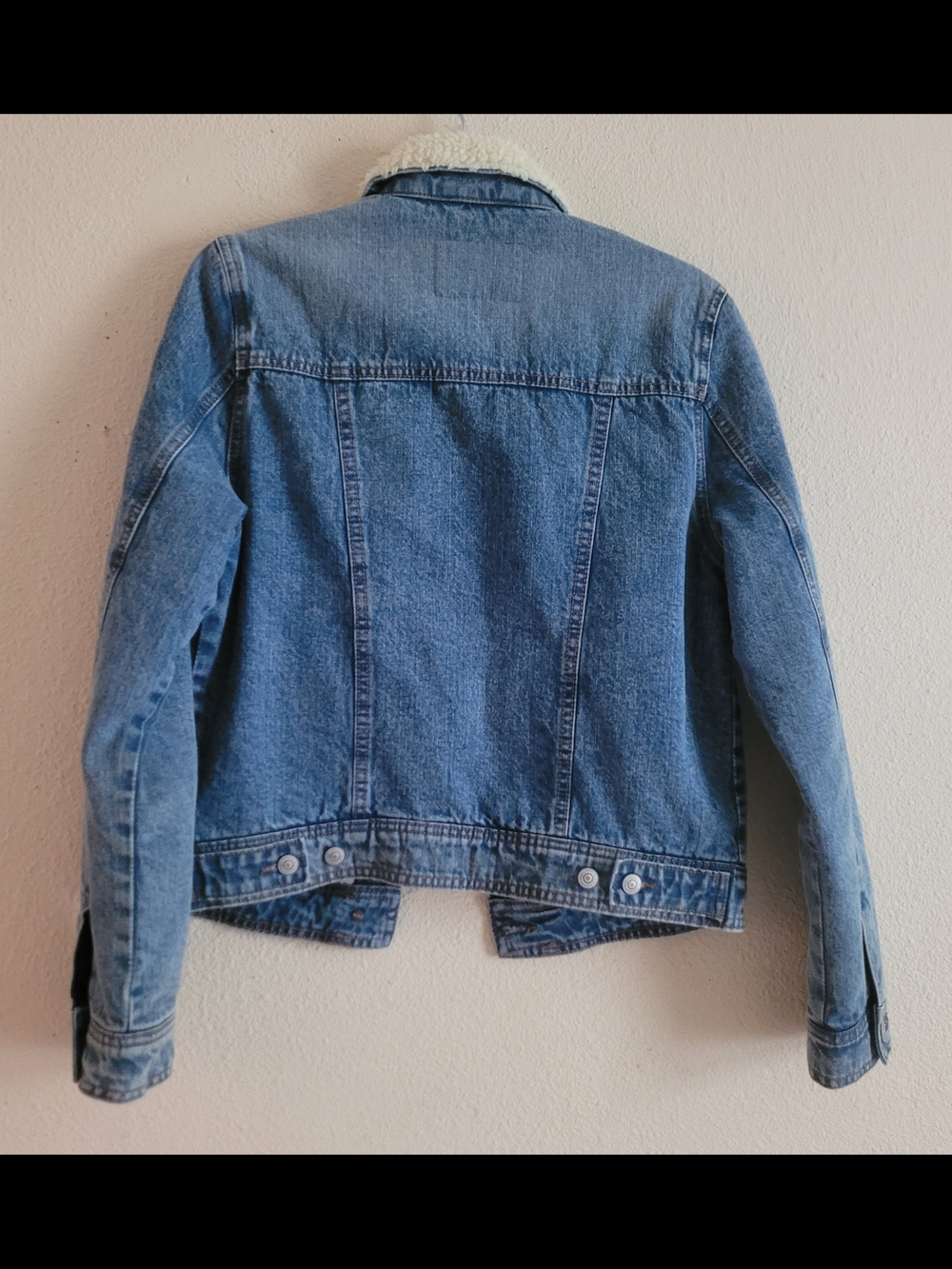 Aeropostale Sz Small Sherpa Lined Denim Jacket - Picture 8 of 8